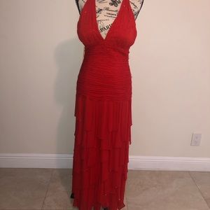 Sparkling red dress!